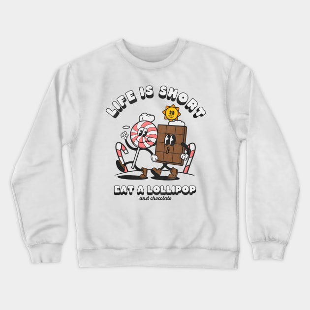 Lollipop Crewneck Sweatshirt by Vintage Prints